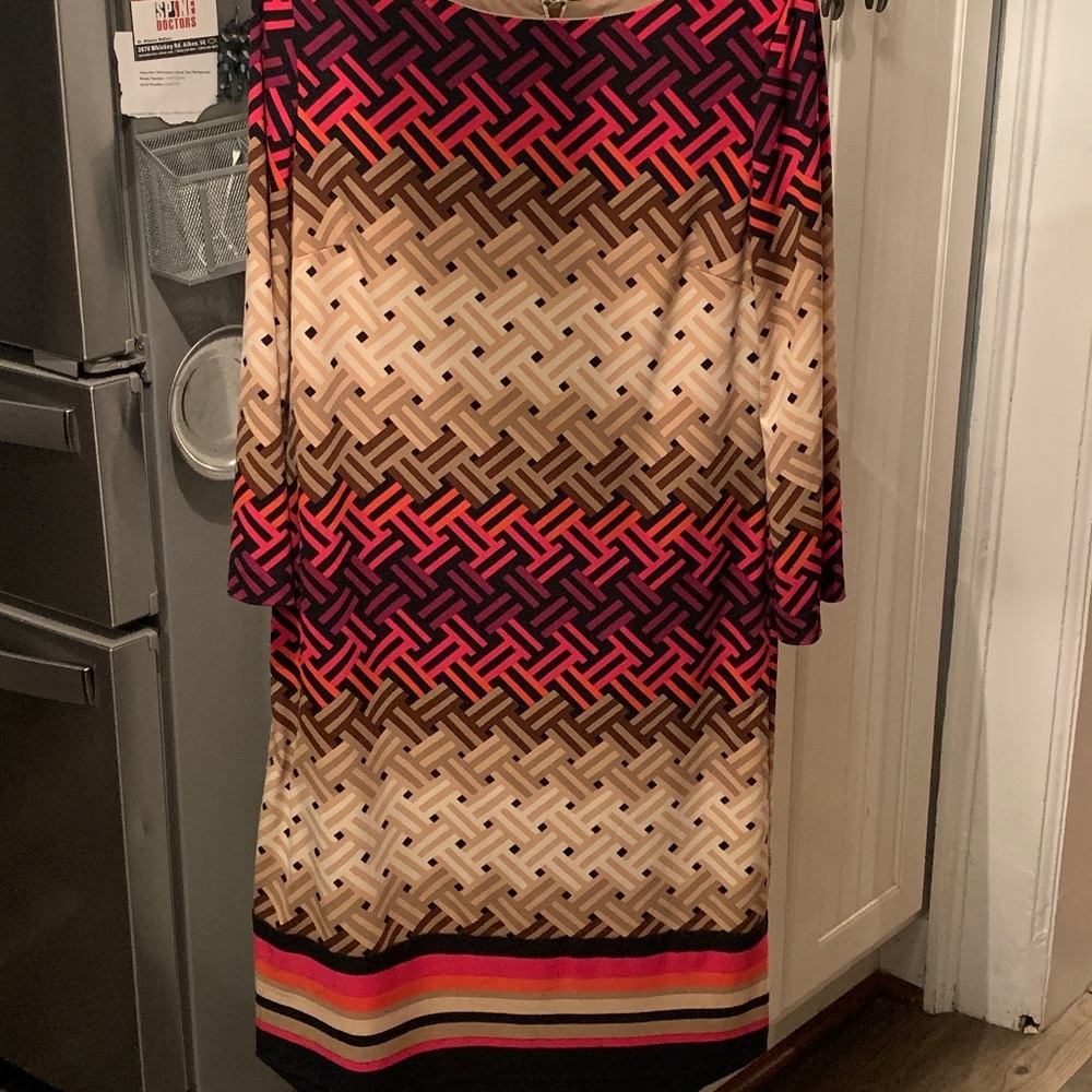 Eliza J. Fully lined sheath dress. Worn about 3x
